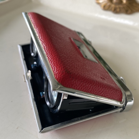 Vintage Selsi 2.5x Pocket Opera Binoculars Red Case - Picture 5 of 7